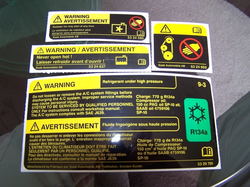 UKSaabs • View topic saab engine bay stickers? think jamsaab