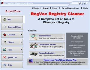 regvac registry cleaner free download