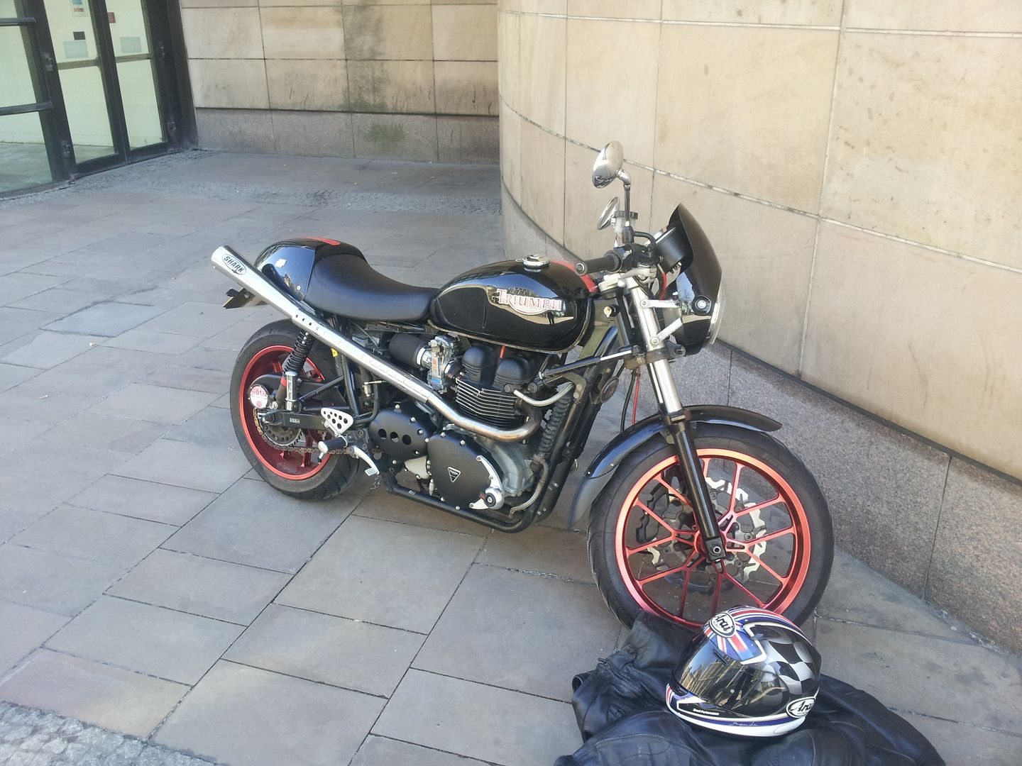 shark road motorcycle exhaust