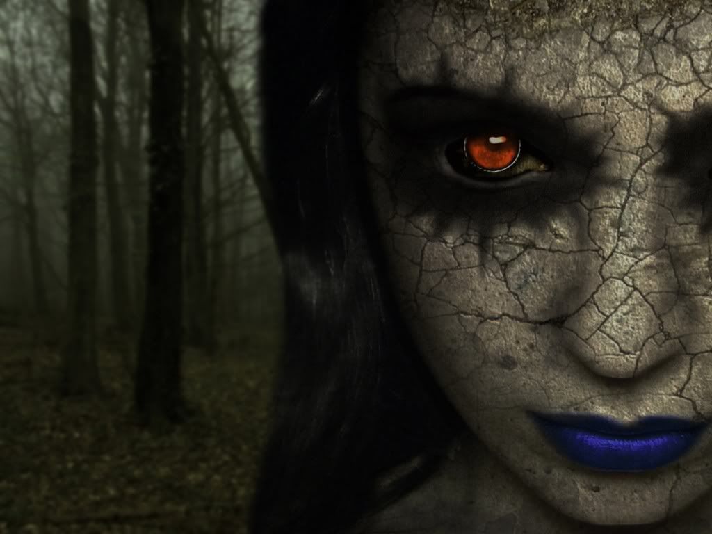 gothic eyes photo:  Gothic20Girl20In20The20Forest-16978.jpg
