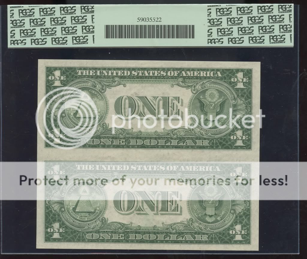 An unrivaled early silver certificate uncut multiple in fabulous 